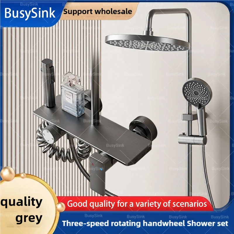 

Полный набор для душа, душевая система, смеситель для горячего и холодного душа, дождевая ванна, бустер, душ, гостиничные апартаменты