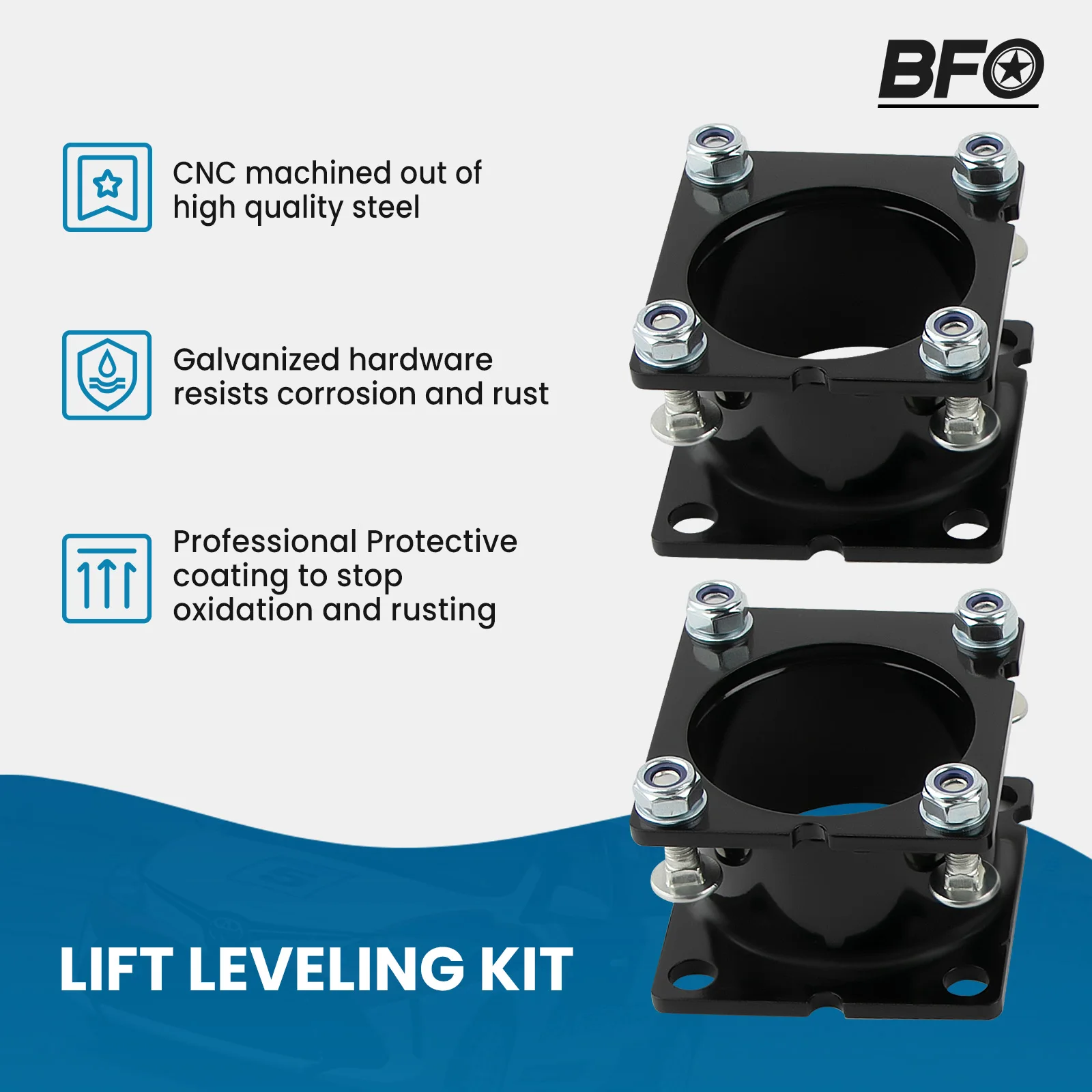 2.5" Front +1.25" Rear Lift Kit w/ Coil Spacers For Ford Explorer 2WD 4WD 11-19