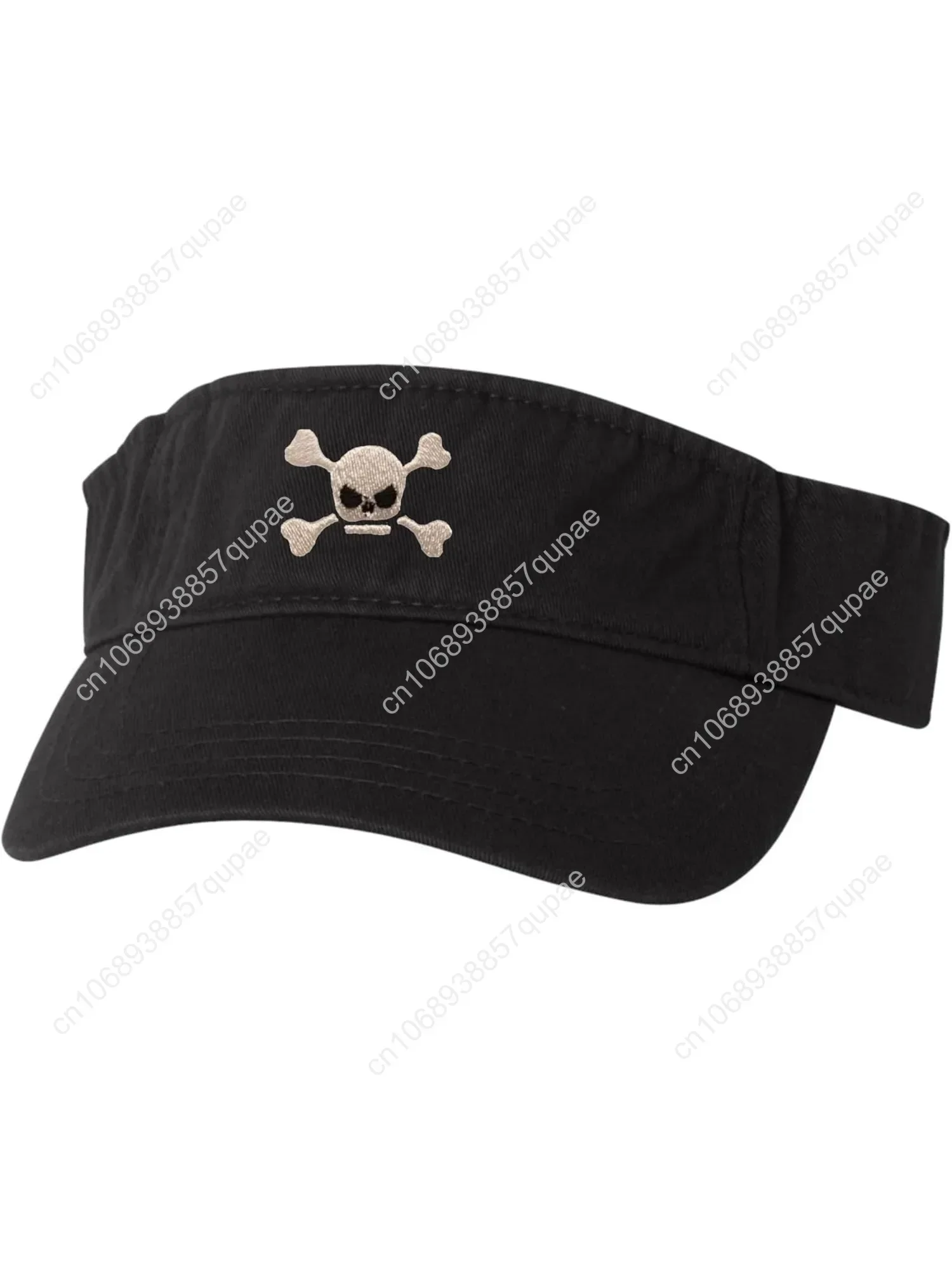 

Go All Out Adult Pirate Jolly Roger Embroidered Visor Dad Hat