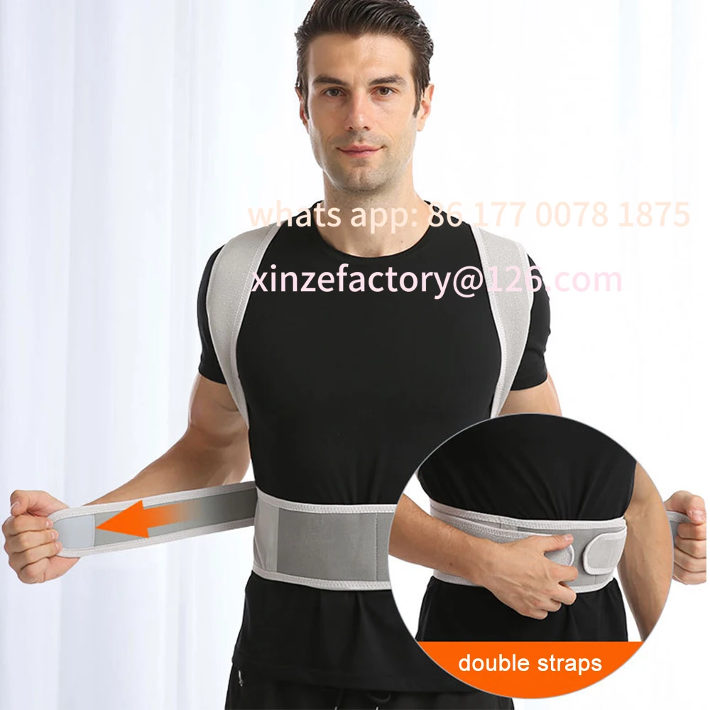 Customizable Back Brace Posture Corrector for Women and Men, Back Straightener Scoliosis, Hunchback Correction, Adjustable