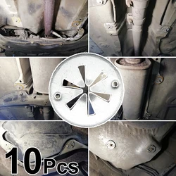 10Pcs Engine Bonnet Exhaust Heat Shield Fix Locking Star Washer Underneath Clips For A3 8P Ibiza 6K Octavia 1Z Transit MK6 T4 T5