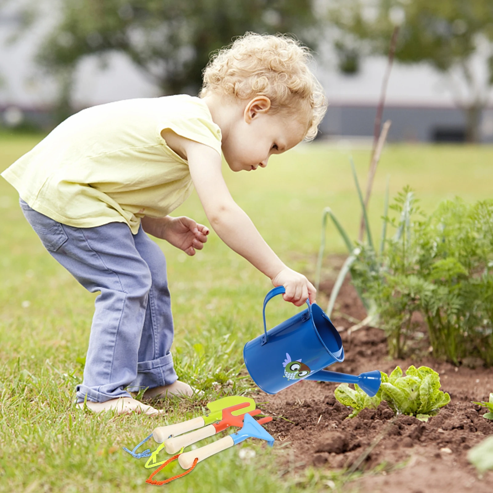 Ensemble d'outils de jardin, jouet d'extérieur pour enfants, équipement de jeu pour enfants, outils d'excavation de sable pour jouets de jardinage en tissu