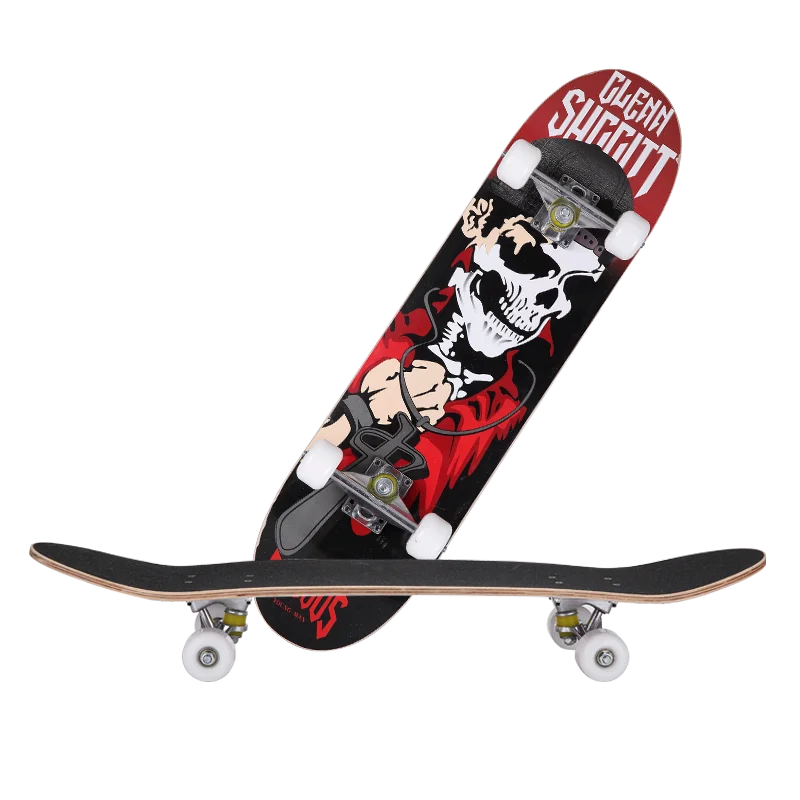 31 Inch Complete Standard Skate Boards for Girls Boys Beginner Maple Double Kick Deck