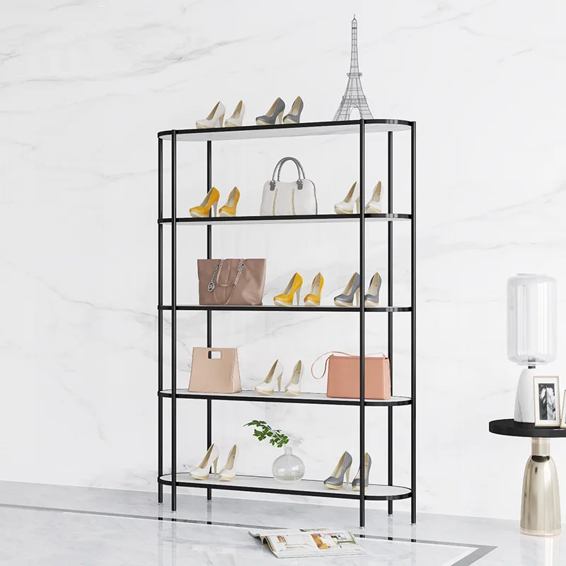 Custom, multifunctional home decoration shoe rack modern minimalist metal bag shelf storage rack