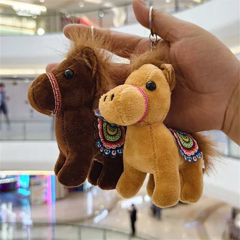 ตุ๊กตาห้อยกระเป๋า รูปม้า ขนาด 12 ซม. น่ารัก นุ่มนิ่ม ของเล่นตุ๊กตาผ้าสำหรับเด็ก