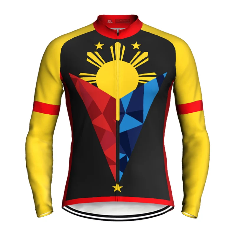 

Philippines Bicycle Long Sleeve Shirt, Cycling Sweater, Road Wear, Bike Jacket, Motocross Resistant Top, Cycling Jersey