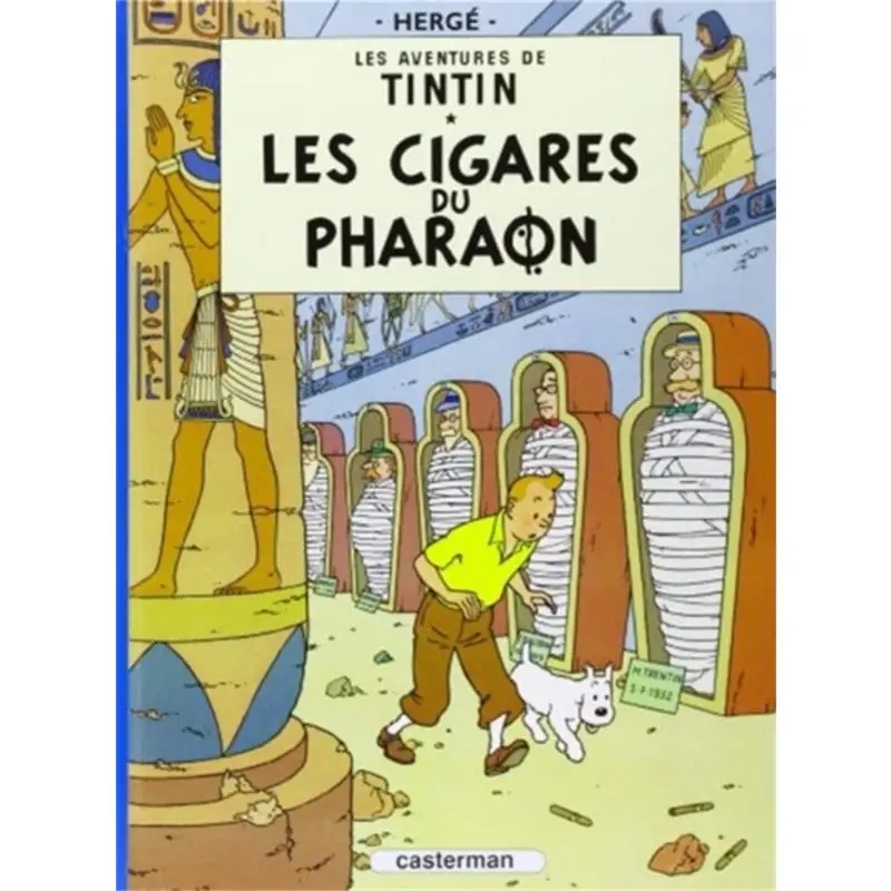 

Лес Авантюры Де Тинтин, том 4, сигареты Да, фараон, травяной кастер, 9782203001039, книга