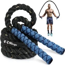 25 mm*3 M Weighted Jump Rope For Fitness Heavy Jump Rope 10ft Women Men Workout Battle Ropes Fitness Training Skipping Rope