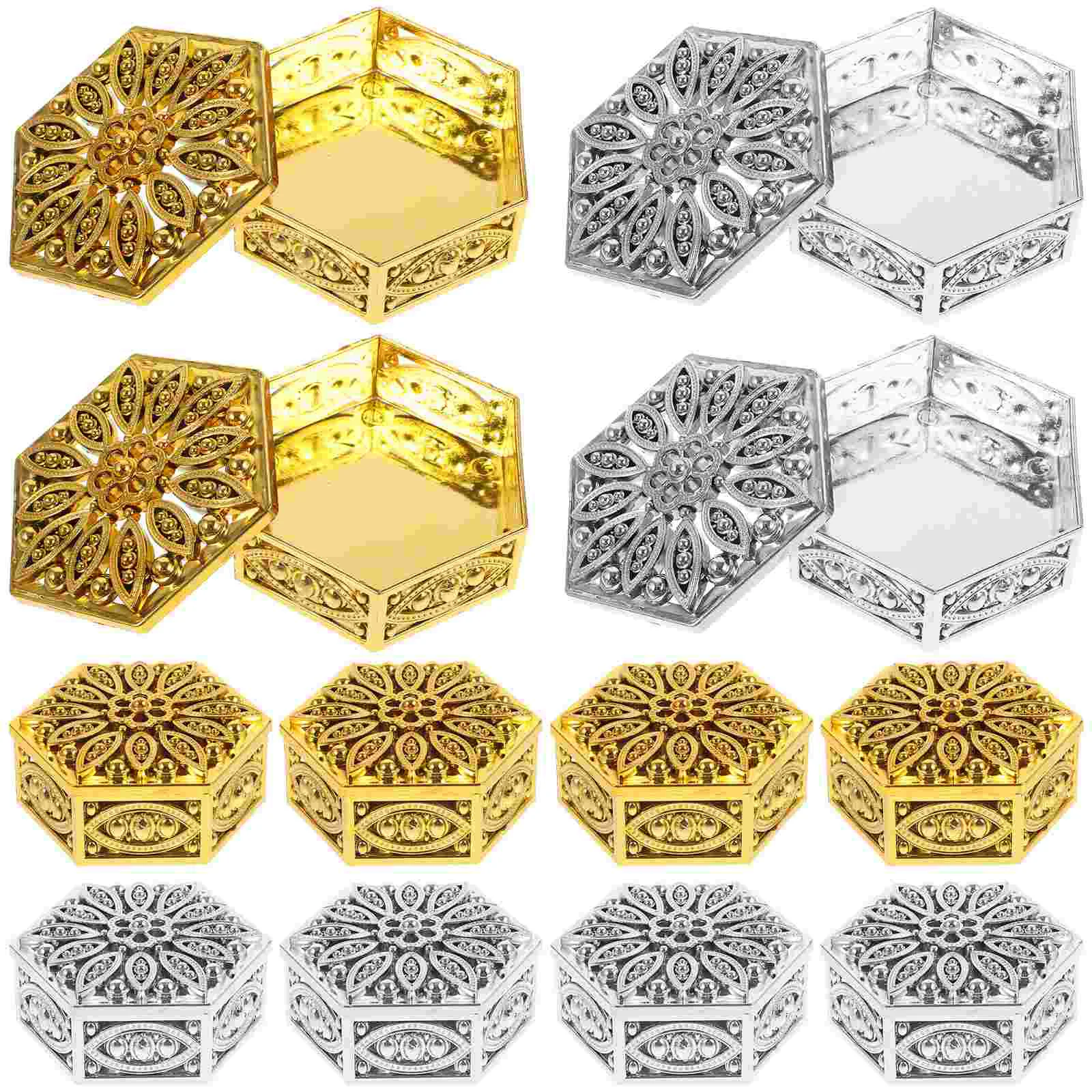 24 Pcs Wedding Decorations Ceremony Candy Box Cookie Boxes Snack Birthday Goody Storage Bride