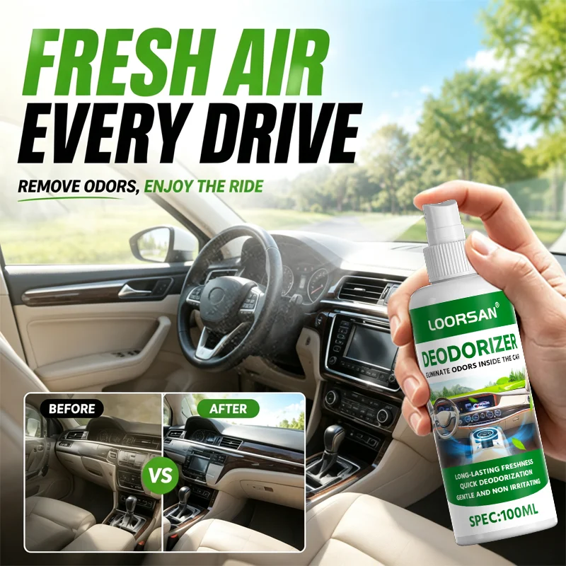 Car Air Freshener Spray Car Interior Odor Eliminator Remove Smoke Mildew Smell Long Lasting Vehicle Deodorizer