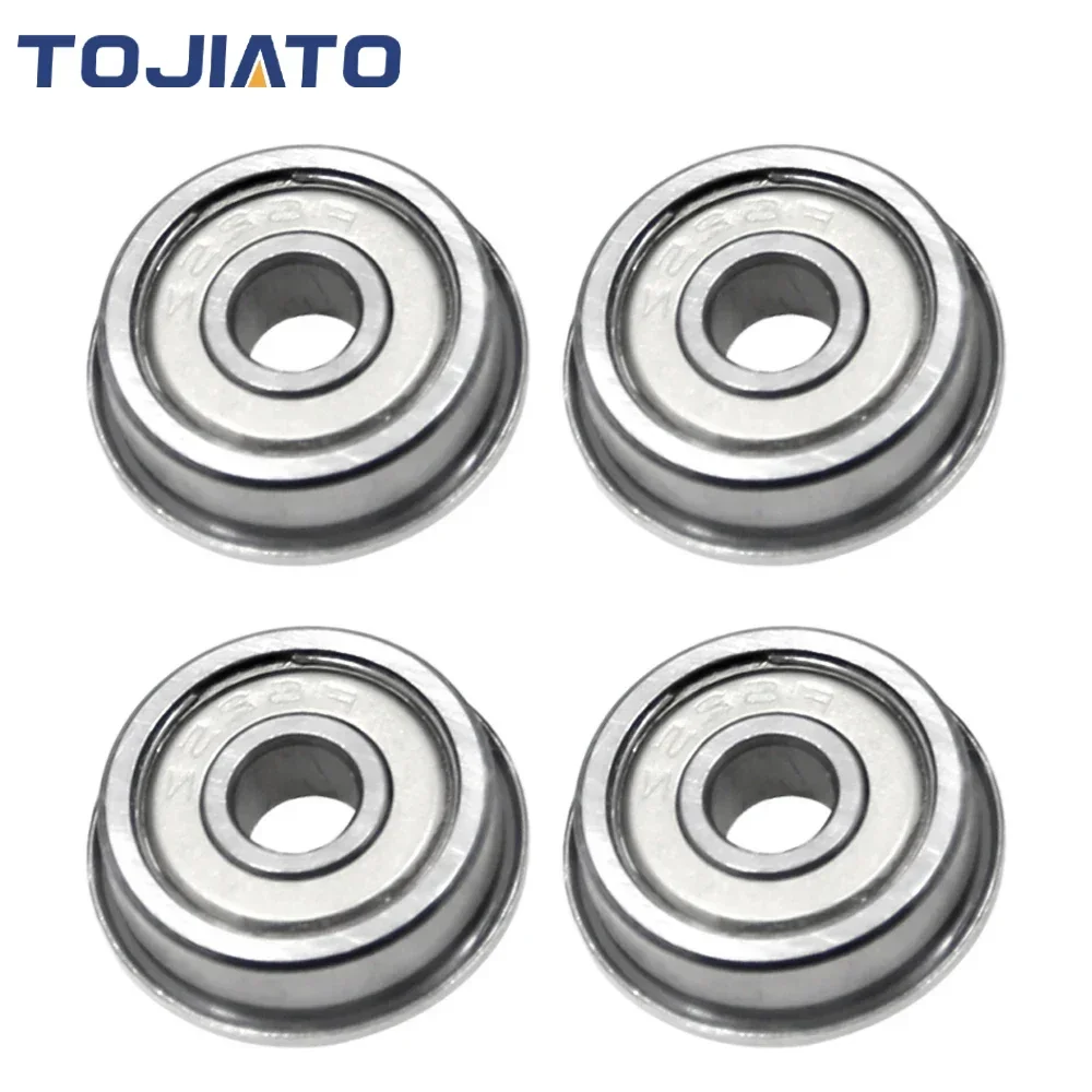 10pcs Flange Ball Bearings F604ZZ F623ZZ F624ZZ F625ZZ F684ZZ F688ZZ 3D Printers Parts Deep Groove Pulley Wheel GT2 Belt Parts