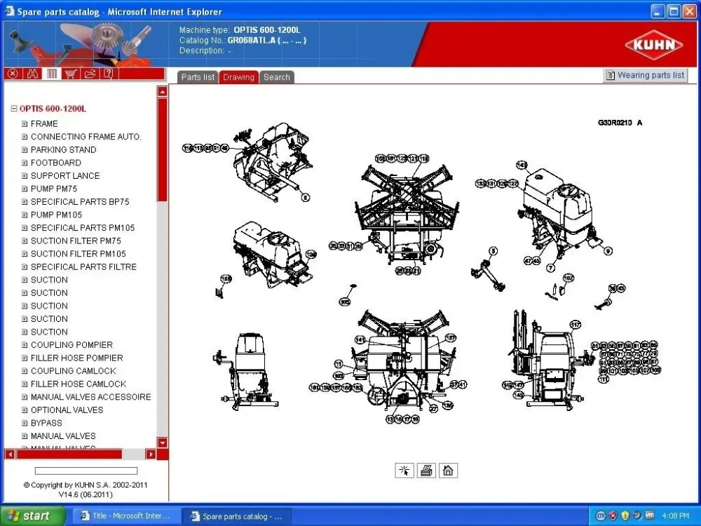 

Kuhn Agricultural Equipment Parts Catalog