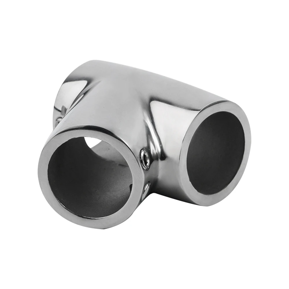 316 Stainless Steel 22/25mm Handrail Tee Pipe 3-Way Tube 60 Degree Handrail Fittings Marine Accessories Boat Hardware