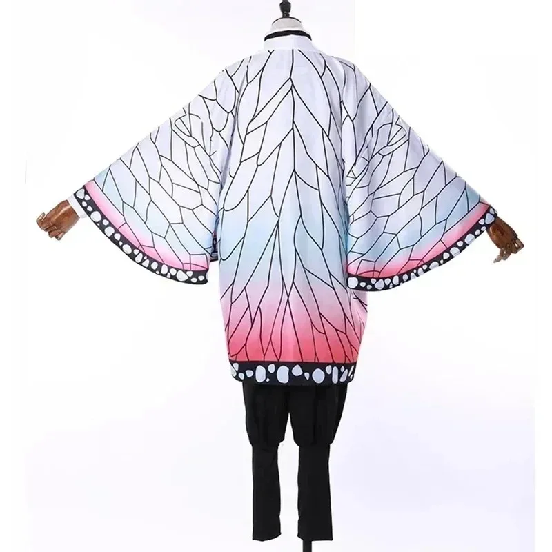 2233 أنيمي شيطان القاتل كيميتسو نو يابا كوتشو شينوبو تأثيري حلي شعر مستعار مجموعة كيمونو موحدة هالوين أنيمي ازياء