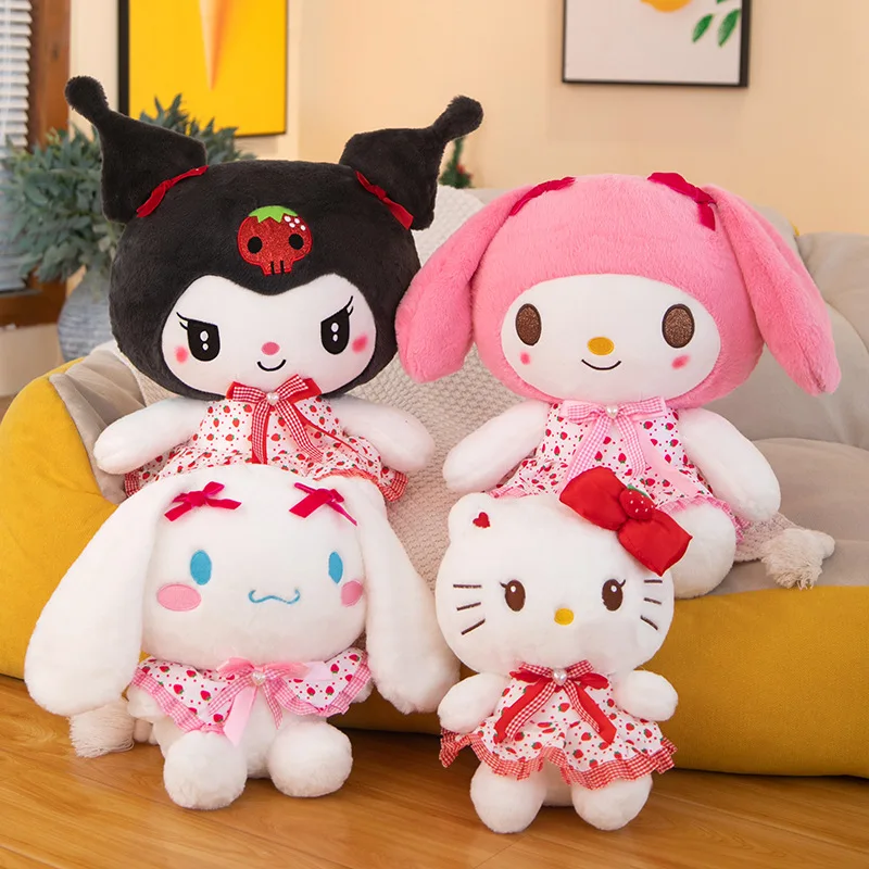 

Оригинальные Плюшевые игрушки My Melody, Kawali Kuromi Cinnamoroll, подушка, плюшевый брелок, мягкая кукла для детей, рождественский подарок