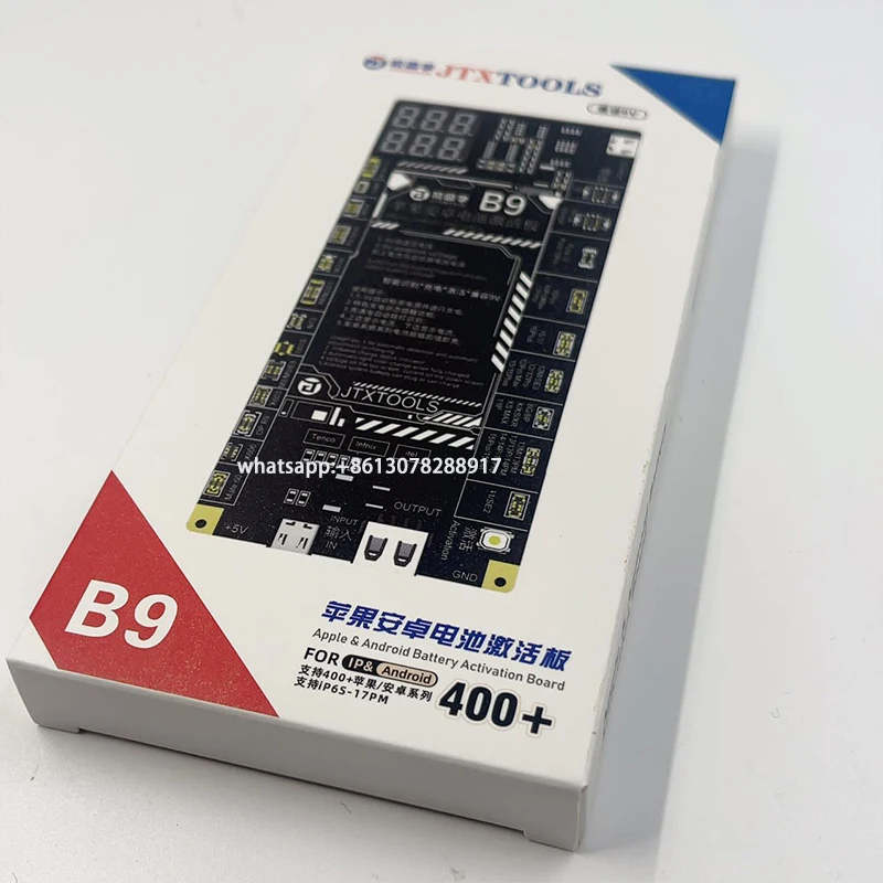 JTX B9 Mobile Phone Battery Activation Test Board For iPhone 6S-17PM & Android 400+ Supports 5-9V Dual-Cell Batteries
