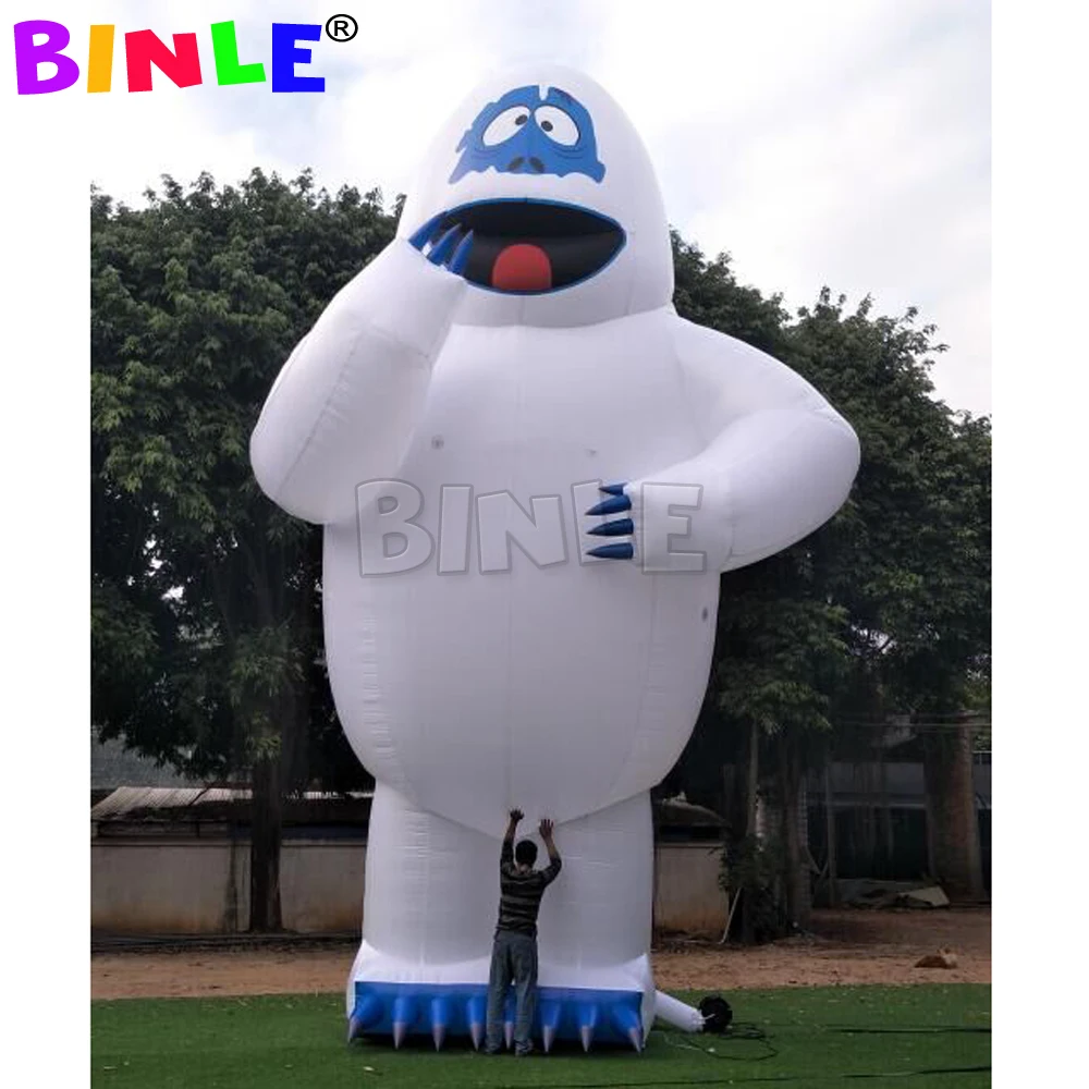 Muñeco de nieve gigante inflable para hombre, decoración del día de Navidad, blanco puro, eventos al aire libre, nuevo