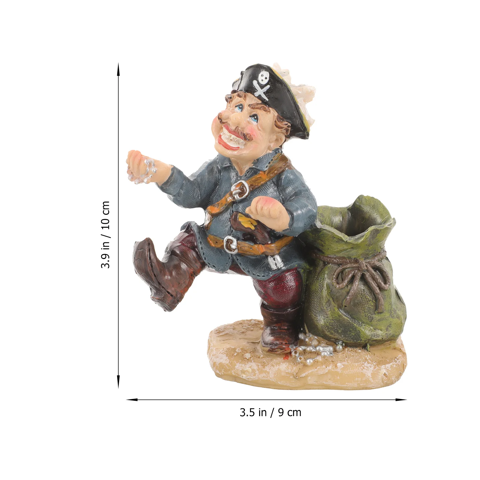 

Pirate Toothpick Jar Adorable Resin Storage Organizer Exquisite Workmanship Creative Design Home Kitchen Decor