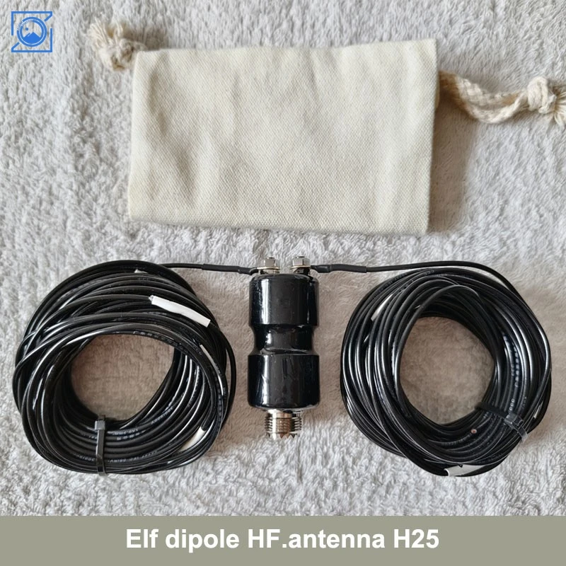 قزم ثنائي القطب HF هوائي H25 5-50 ميجا هرتز المحمولة هوائي الموجات القصيرة 25 واط هوائي ثنائي القطب الأفقي
