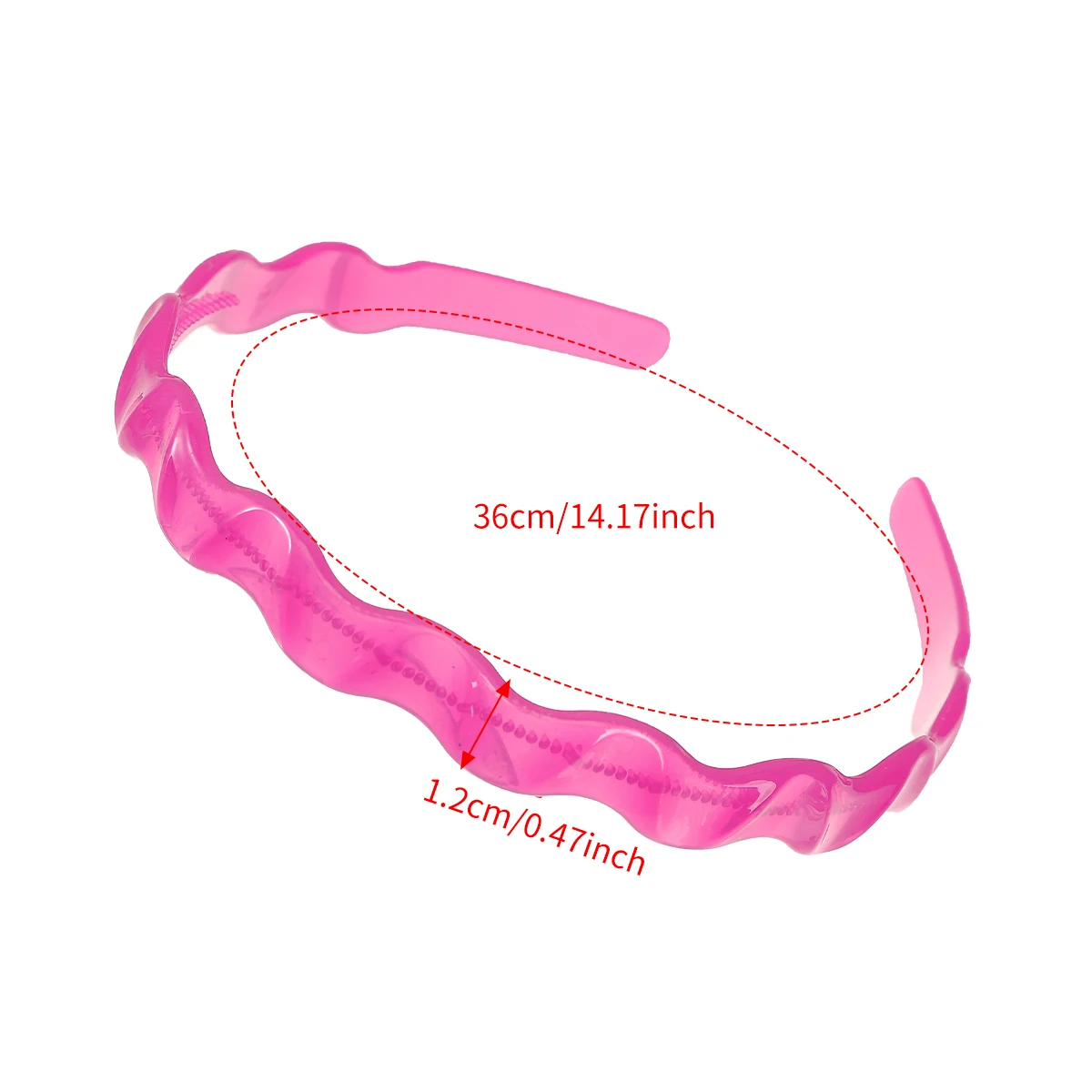 AWAYTR Korean Candy Colors Wave Hair Band Women Plastic Bezel Girls Hair Hoop Thin Edge Headband Hair Accessories New Hairband