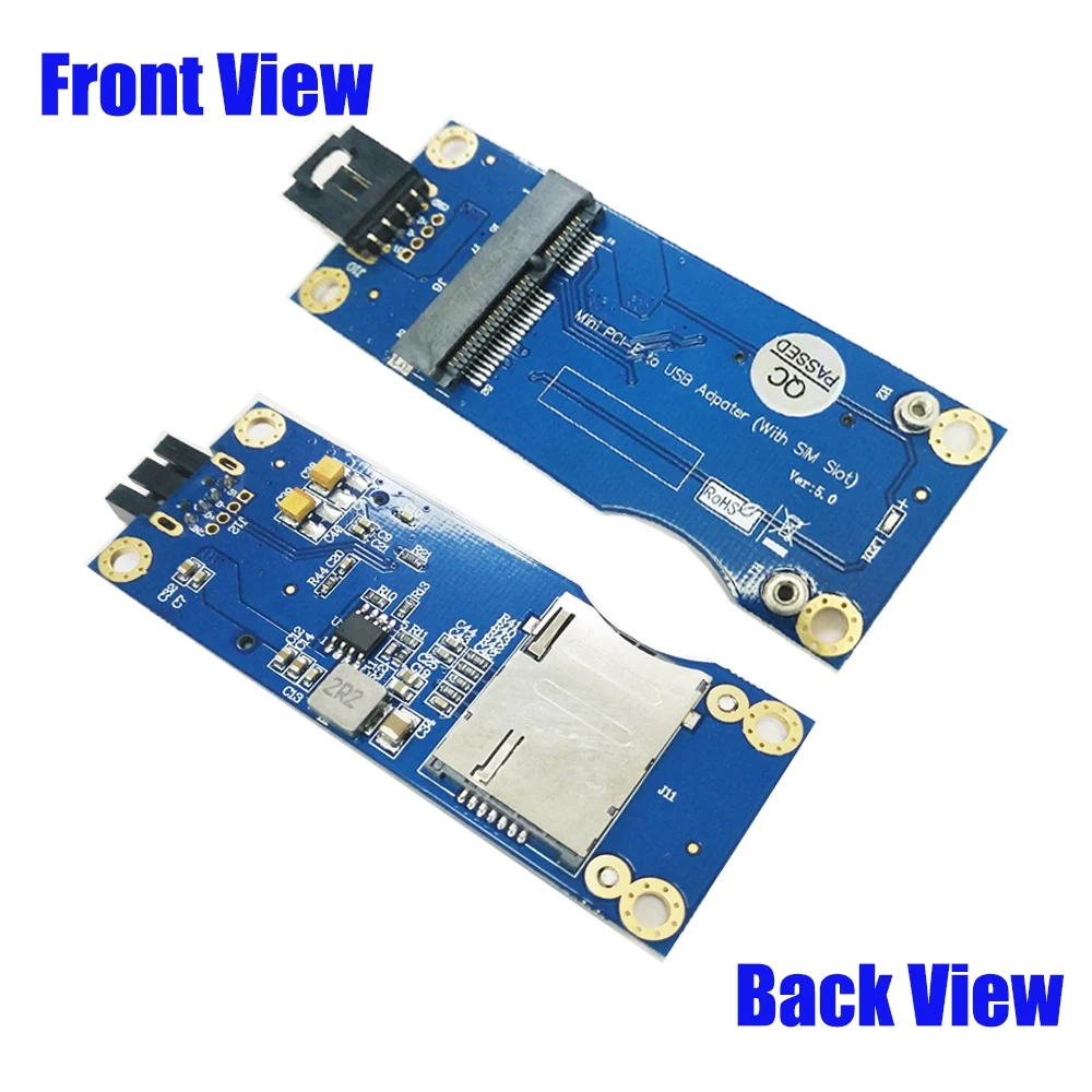 Mini PCI-E to USB Adapter with SIM Card Slot for WWAN/LTE Module(Horizontal Interface)