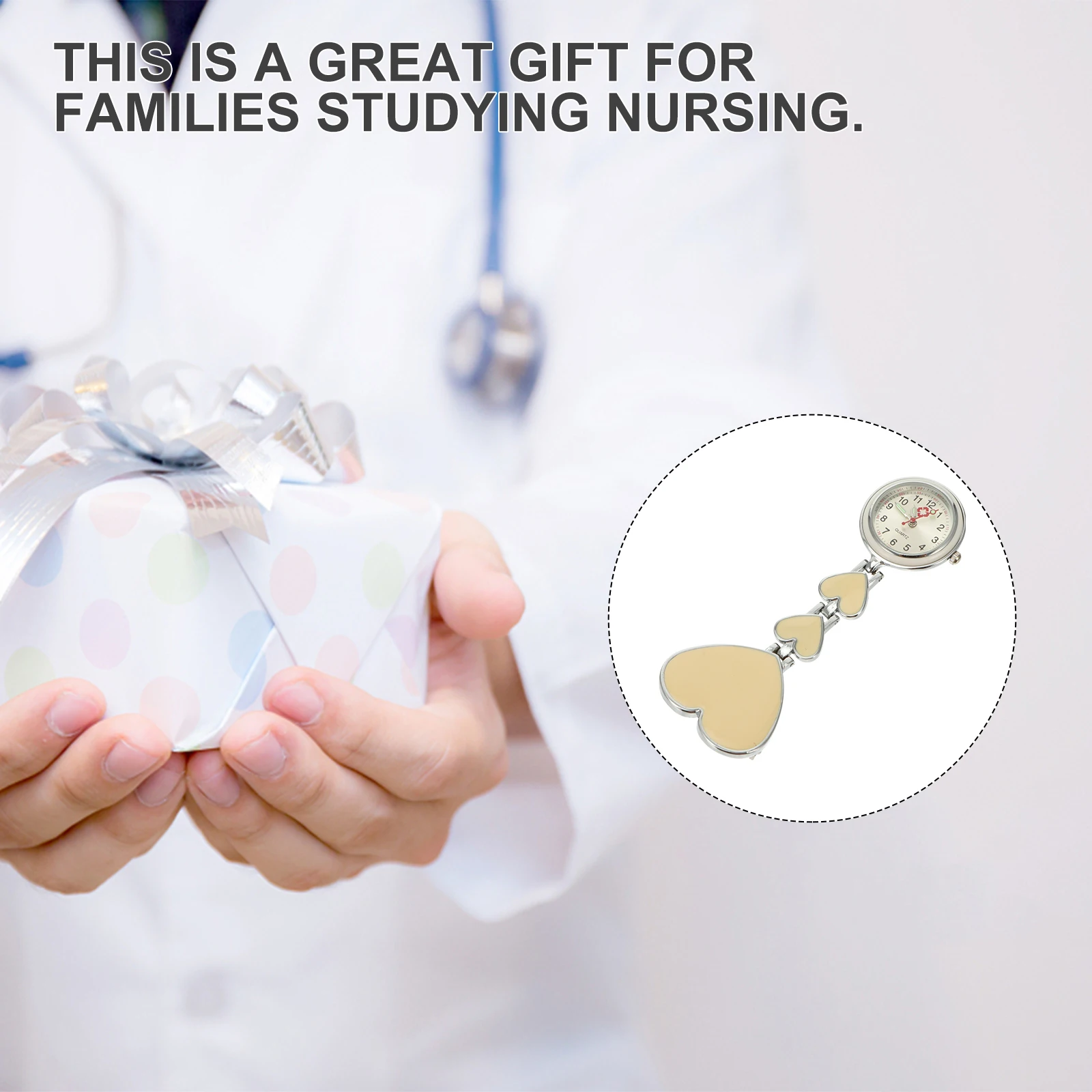 

Luminous Waterproof Watch Portable Nurse Fob Hanging Nurses Quartz Hospital Watches for Women Pocket Practical Nursing
