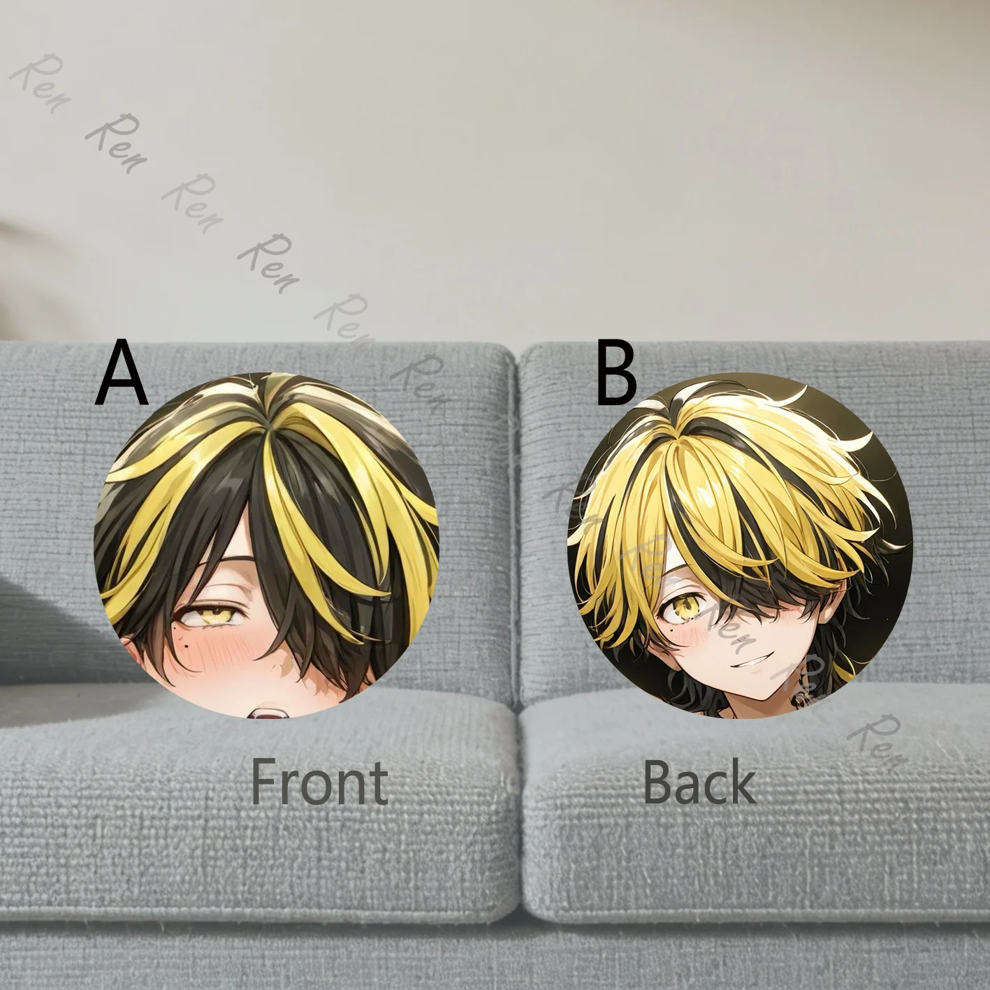 

Dakimakura Anime Kazutora Hanemiya Pillow Cover Sofa Cushion Double-side Print Throw Pillow Case 40X60cm
