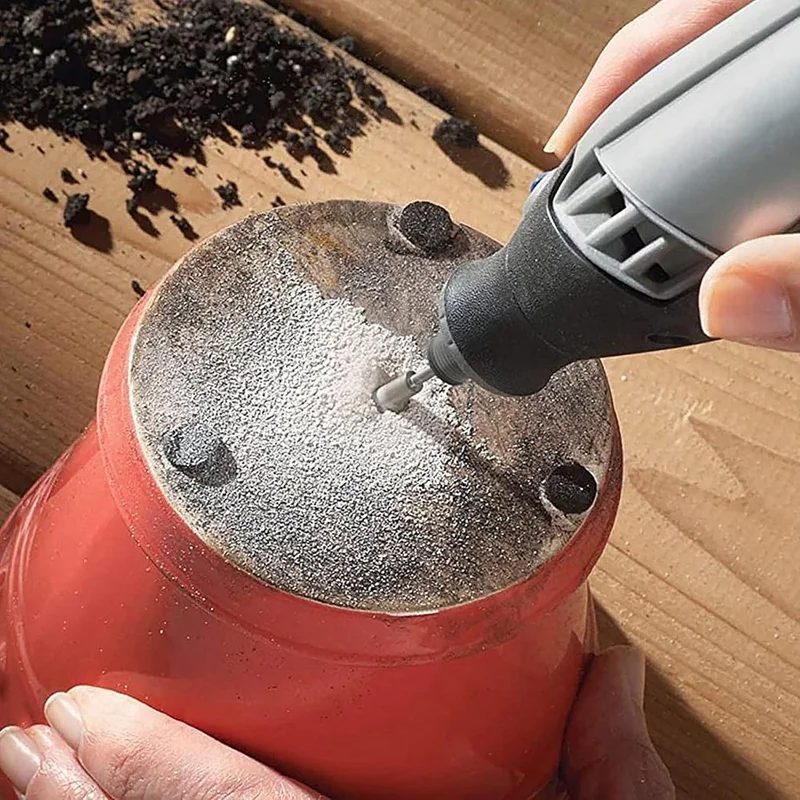 ABNO-Stone Carving Set Diamond Grinding Bit Compatible With For Dremel, 50Grit 24PCS Polishing Kit Diamond Bits