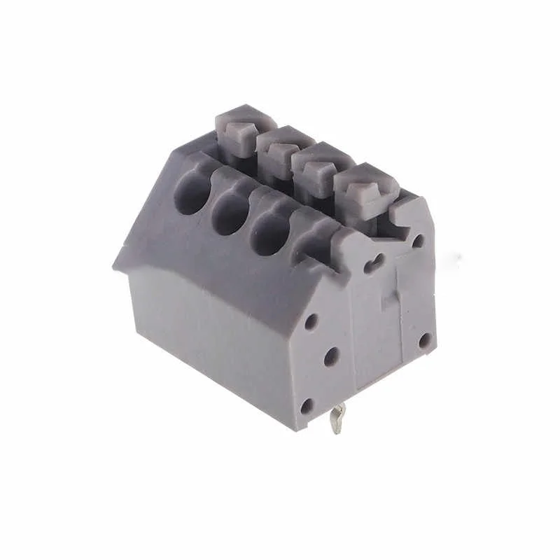 Spring-type terminal block KF250 with 3.5mm spacing, staggered arrangement, solder pins 2/3/5/6/7/8/9/10 pins