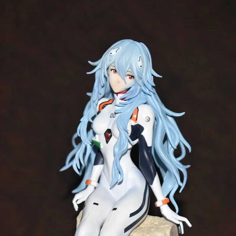 23cm Evangelion Eva Anime Figure Long Hair Ayanami Rei Sexy Girl Action Figure PVC Model Doll Classic Ornaments Toys Gifts