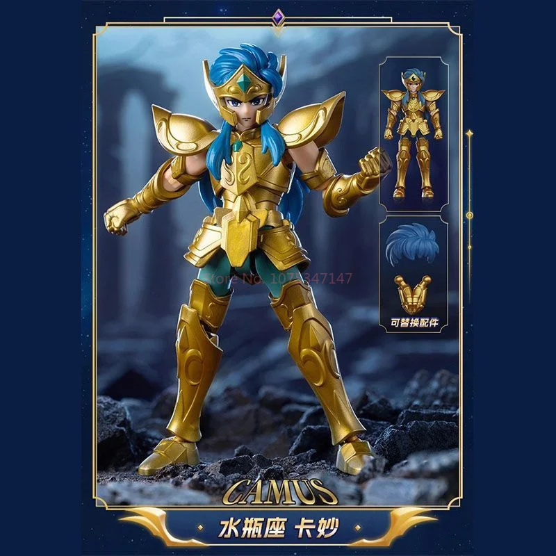 In Stock Original Saint Seiya Animation Toys Galaxy Version 02 Gold Cloth Aiolos Shura Ikki Shun Movable Model Gifts