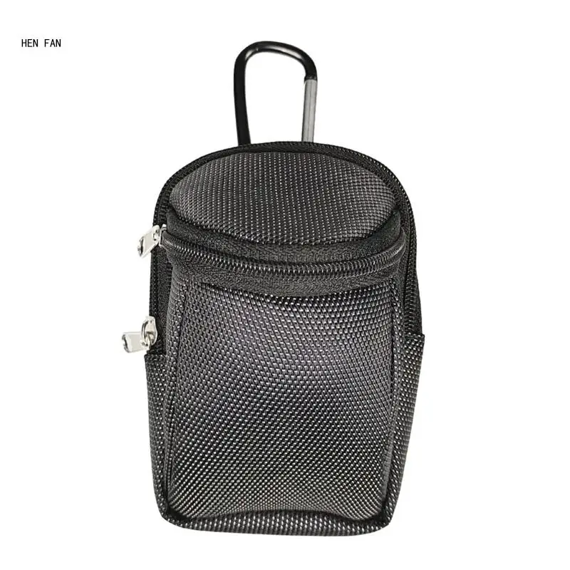 

Men Women Lightweight Multi-Pockets Zipper Hook to Bag, Golf Balls Bag Handbag M89D