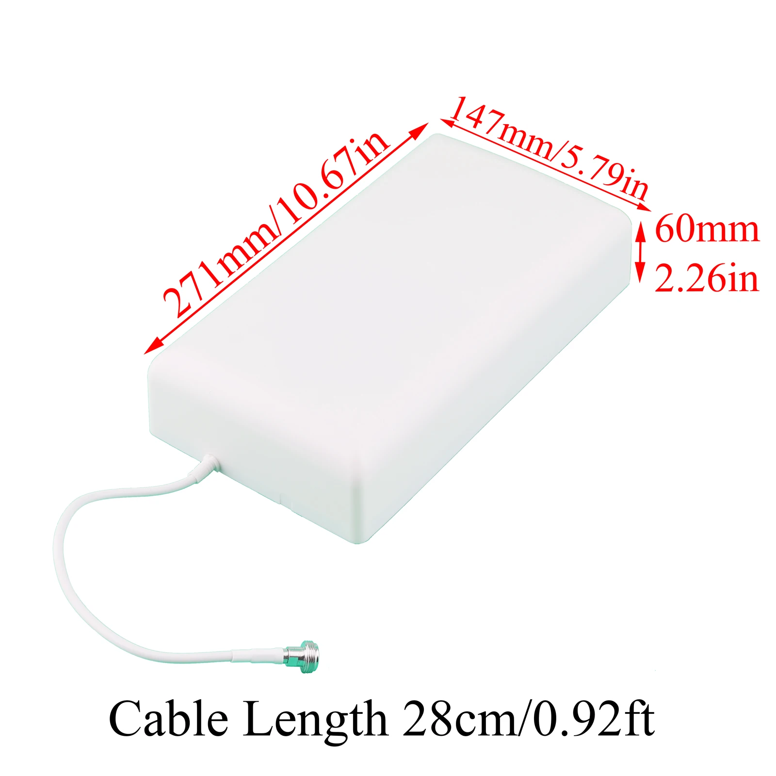 800-2700MHz 2G 3G 4G Antena wewnętrzna 6.5/8dBi Antena panelowa N żeńska do wzmacniacza sygnału GSM CDMA Nadajnik sygnału