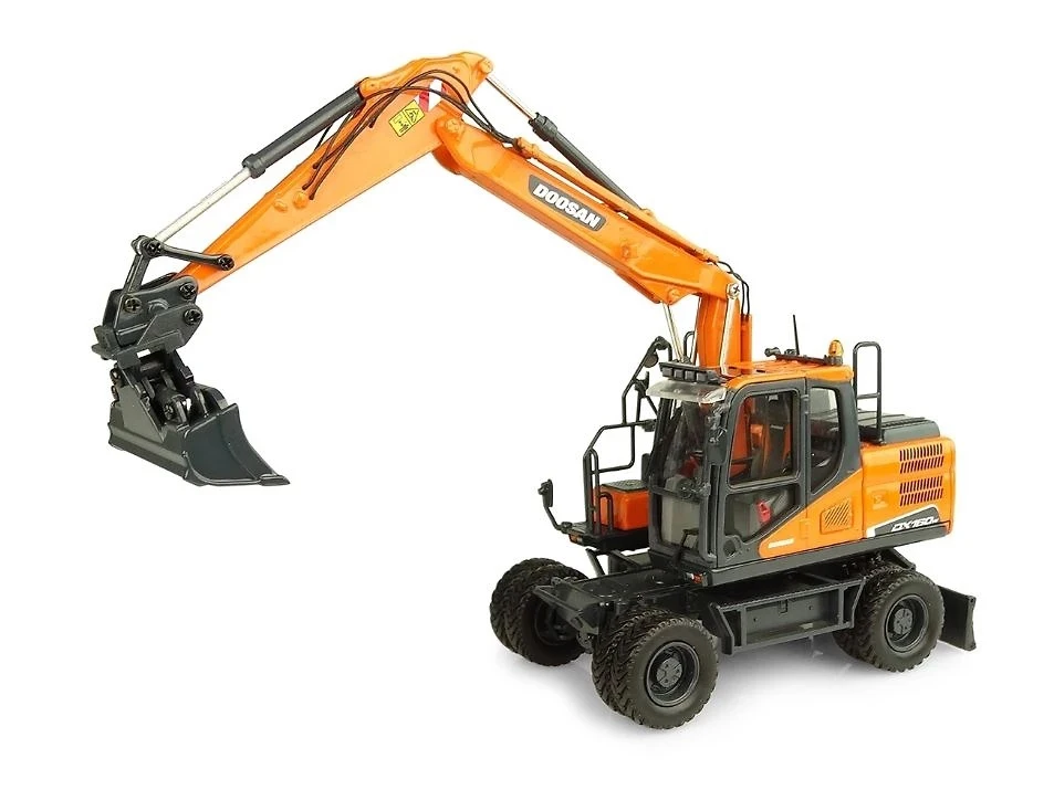 1:50 Doosan DX160W Alloy Excavator Model Gifts Souvenir Toys