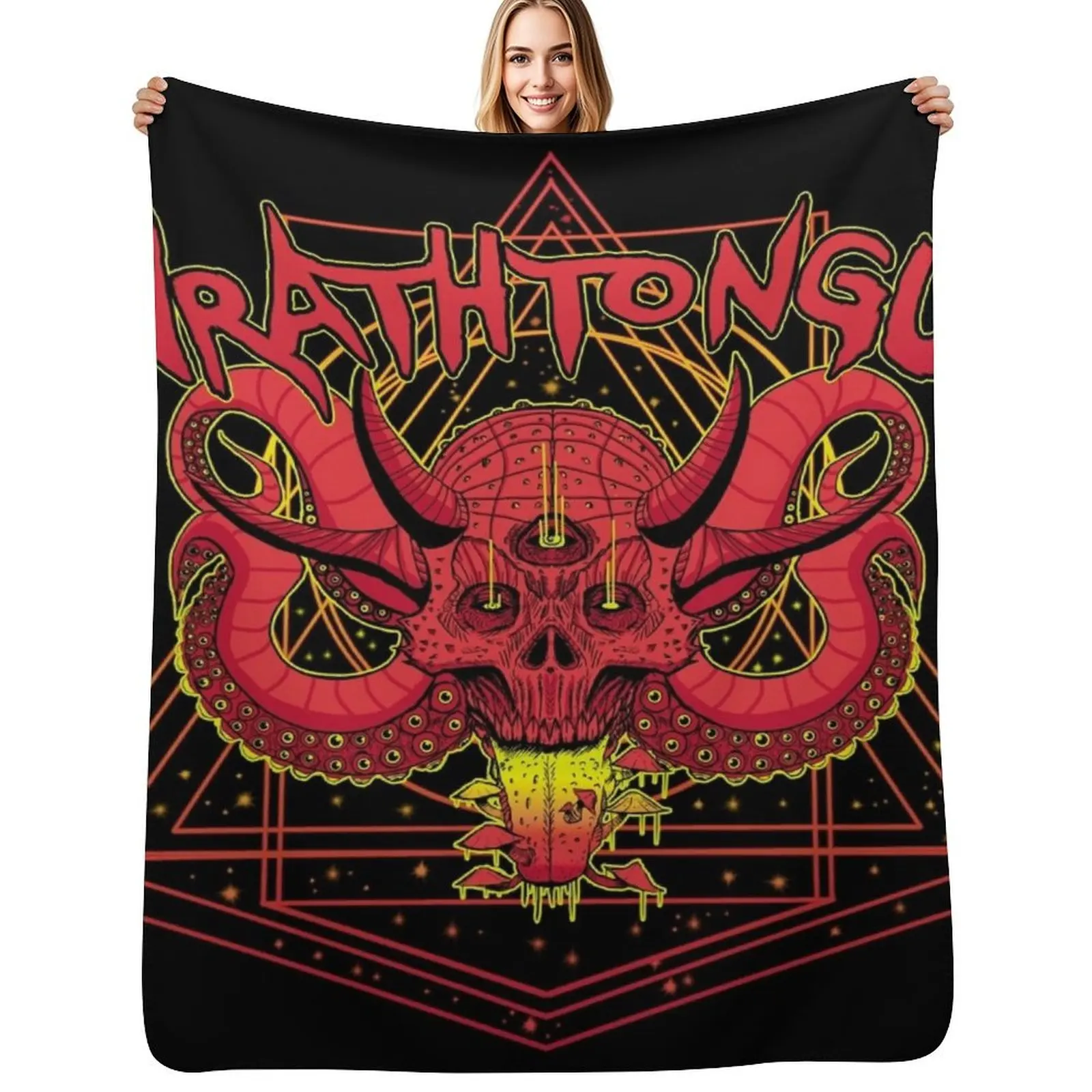 

Wrathtopus Throw Blanket All Season Lightweight Soft Blanket for Bed