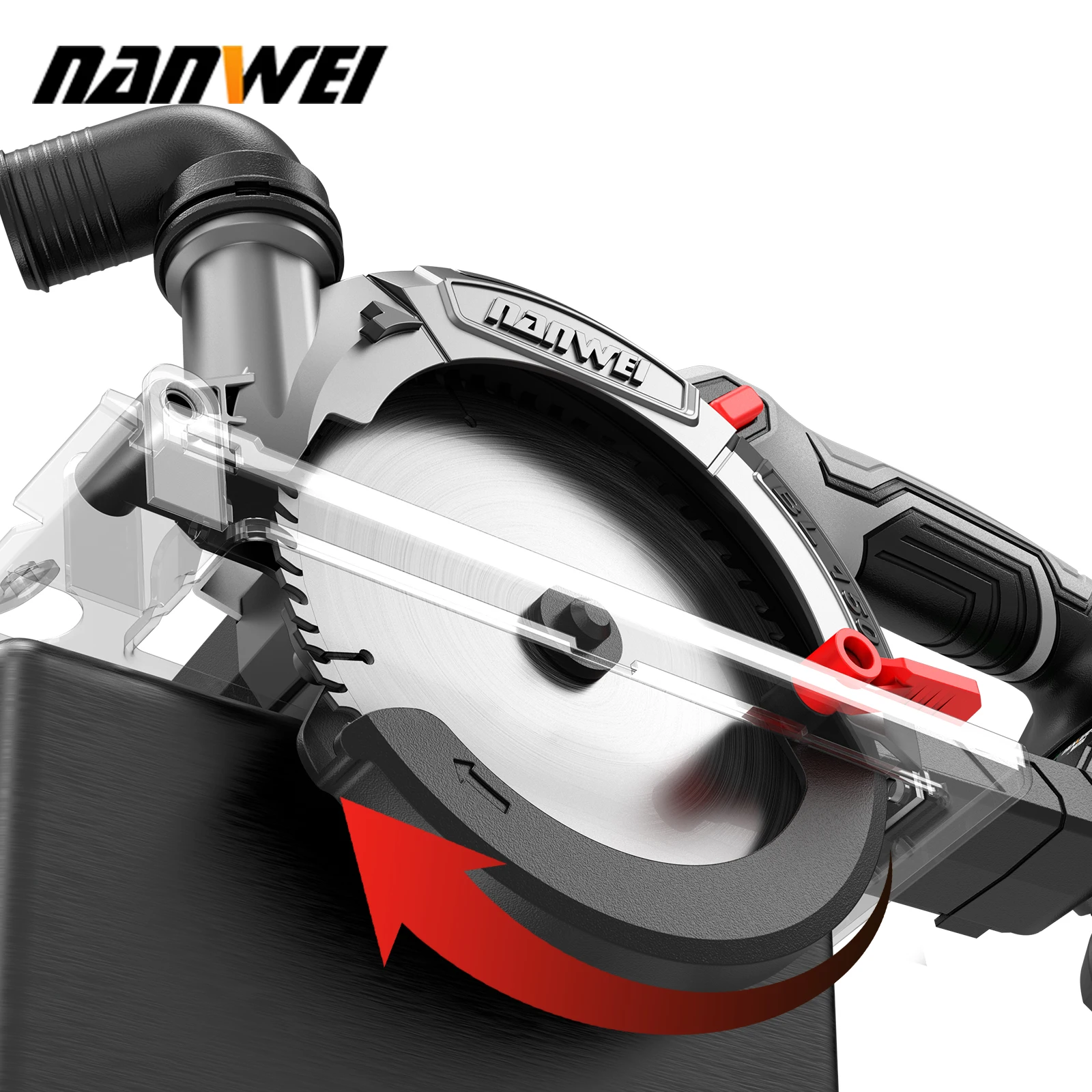 NANWEI Electric Circular Saw Brushless Multifunctional Electric Saw DIY Power Tool For Cut Wood PVC tube