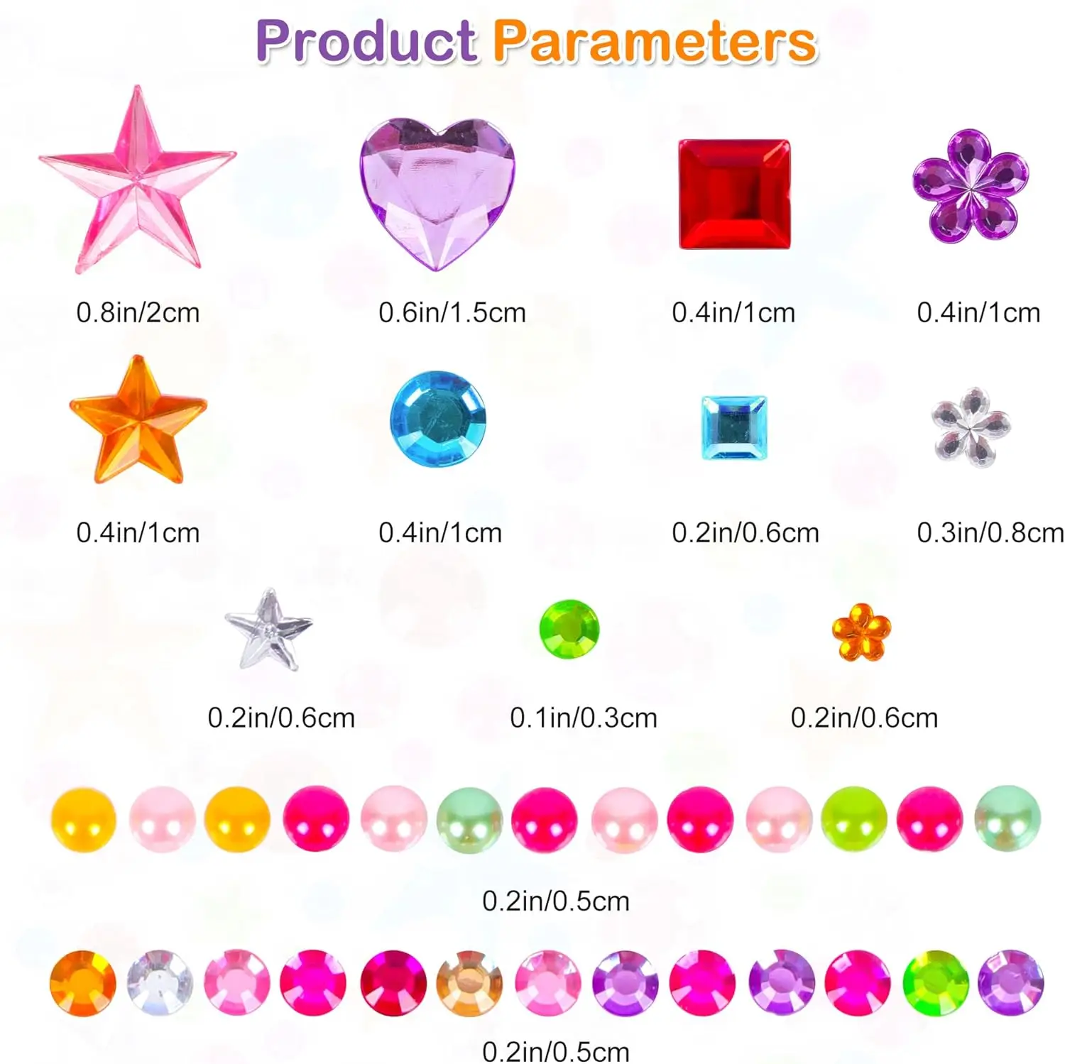 880PCS Gem Stickers Rhinestones for Crafts - Self Adhesive Jewels Stickers, Acrylic Gems DIY Craft Decorative Diamond Small Stic