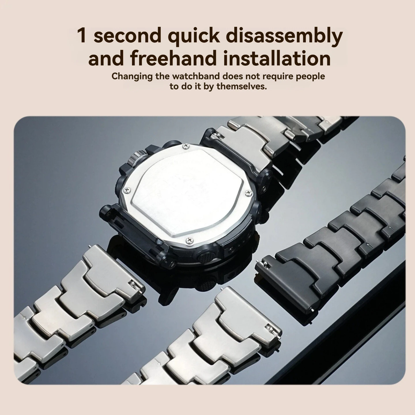 حزام سبائك التيتانيوم لسلسلة تسلق الجبال كاسيو PROTREK PRW-6600Y/6611Y/60Y PRG-600/650Y PRW-60/61/50/70 سوار الساعات