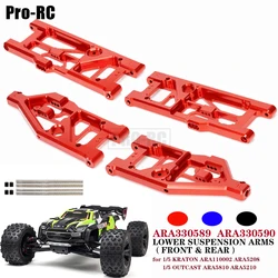 Aluminiowy przedni i tylny dolny wahacz ARA330589 ARA330590 zestaw do 1/5 Arrma Kraton Outcast 8S BLX RC Monster Truck