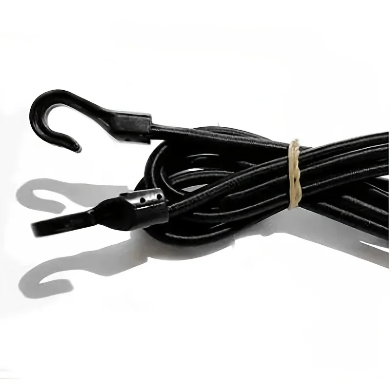 1m/2m Wytrzymały elastyczny pasek Bungee Shock Cord Stretch Plastic Hook Namiot samochodowy Bagaż Kajak Łódź Kajak Rowery Lina Krawat