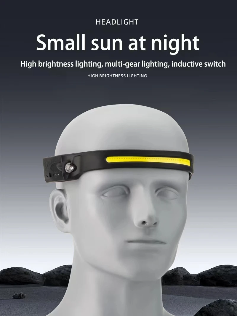 

Head Multifunctional Headlamp 230° USB Rechargeable Headlamp Adjust waterproof Tactical Head Lamps