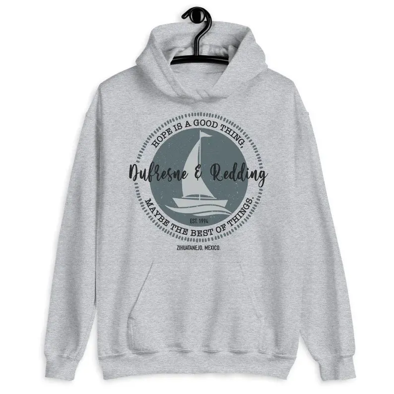 Shawshank Redemption Unisex Hoodie Funny Mens Graphic Long Sleeve Shirt Winter New in Hoodies Hooded Customized Many Colors Tops