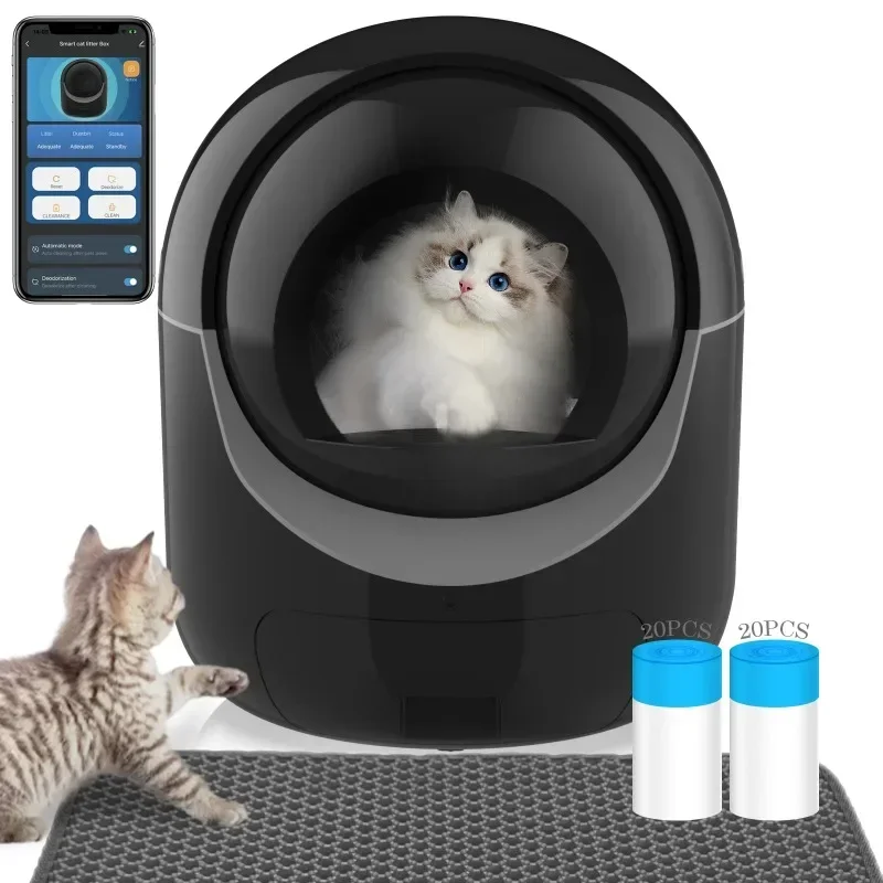 

2024 New Style Hot Selling Warehouse WIFI App Control 5G Automatic Intelligent Cat Litter Box Cat Toilet