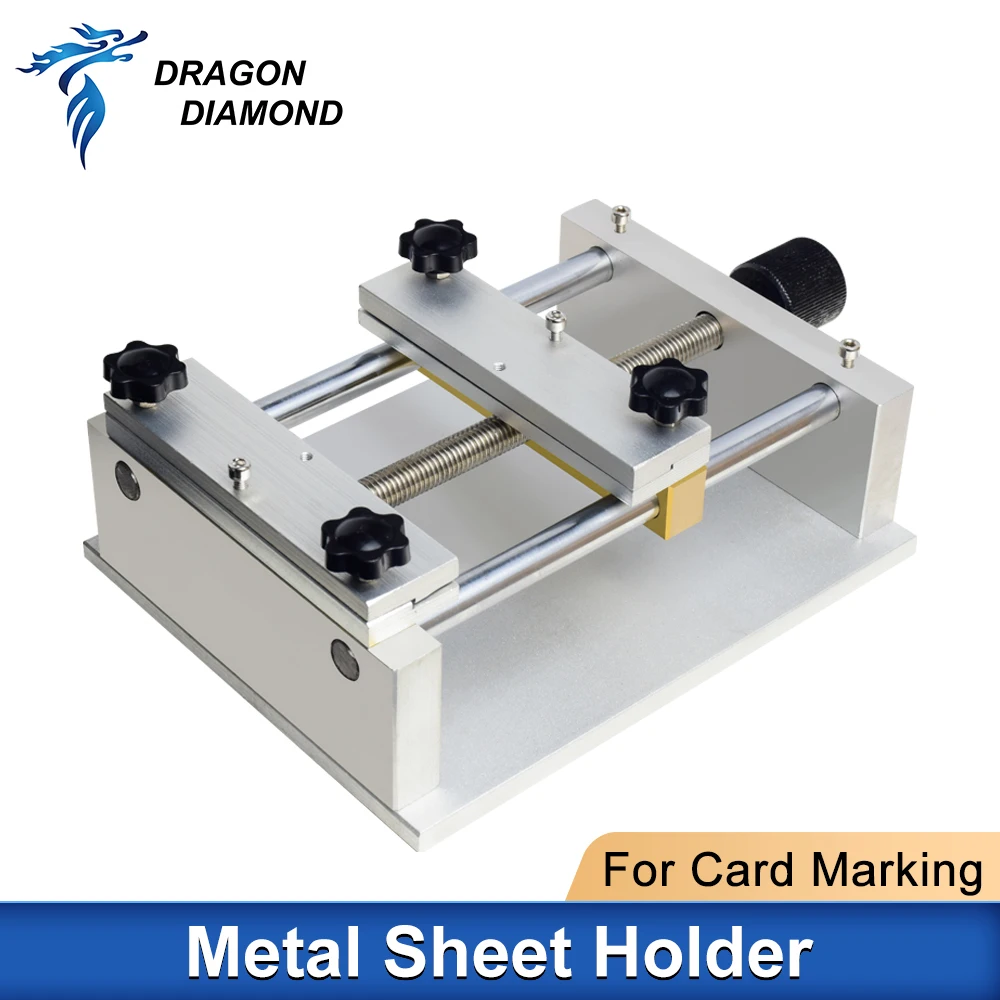 Fiber Marking Metal Sheet Holder Marking Attachment With Drawer Fixed Bracket Clamp for Laser Marking Machine Card Marking