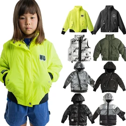 Autumn and Winter Children Warm Down Jacket Boys and Girls' Short, Medium, and Long Warm Jackets Kids Cotton Clothing