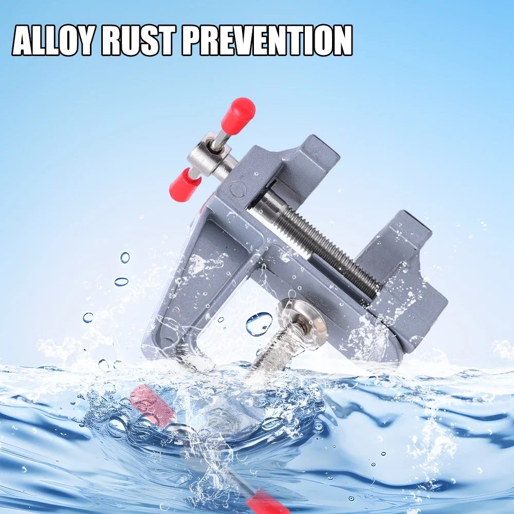 Mini Bench Vise Table Clamp Screw DIY Craft Mold Fixed Repair Tool Portable Plier Jewelry Make Electronics Small Hobby Workbench