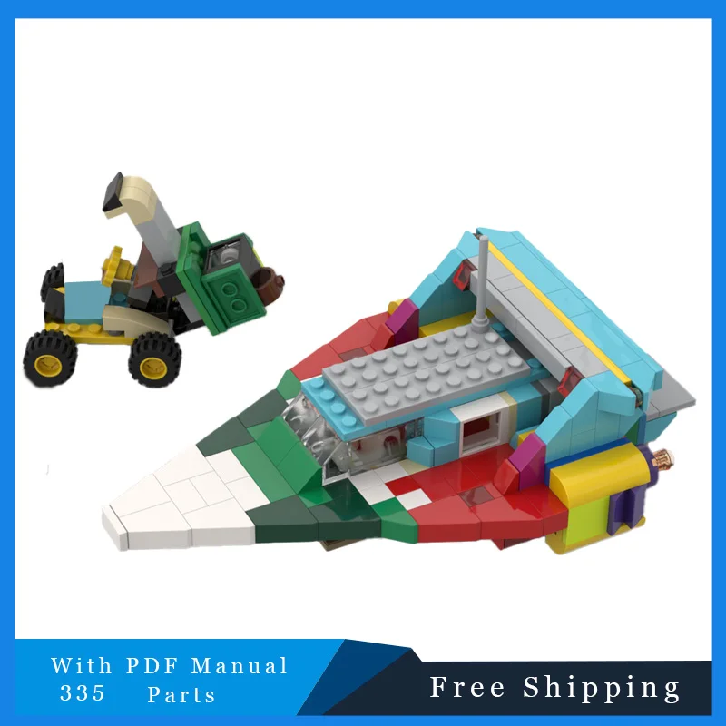 335 قطعة لون الفضاء النقل وحدات اللبنات نموذج لتعليم الأطفال لتقوم بها بنفسك الجمعية عرض لعبة عيد ميلاد هدية الكريسماس