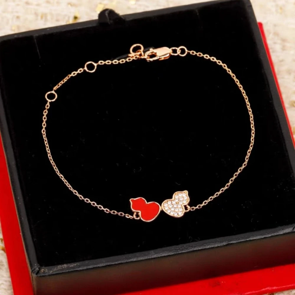 2023 Hot Selling Mandarin Duck Gourd S925 Sterling Silver Bracelet Delicate Simple Elegance