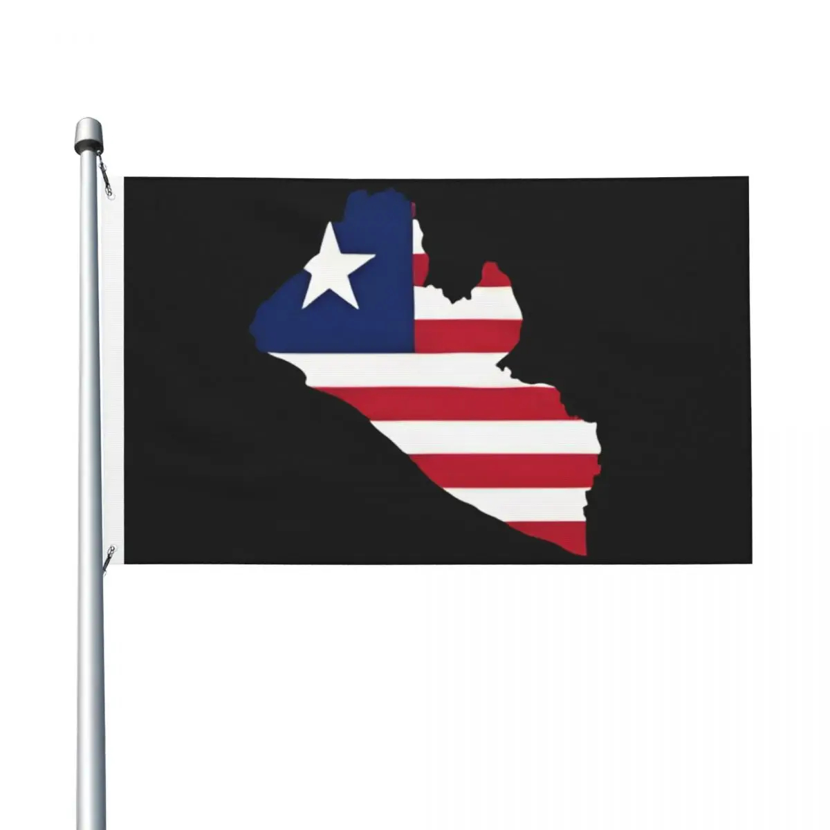 Flag Map Of Liberia Flag 3x5 ft Graphic Flags Banner Hanging Polyeste For Celebration Home Decoration