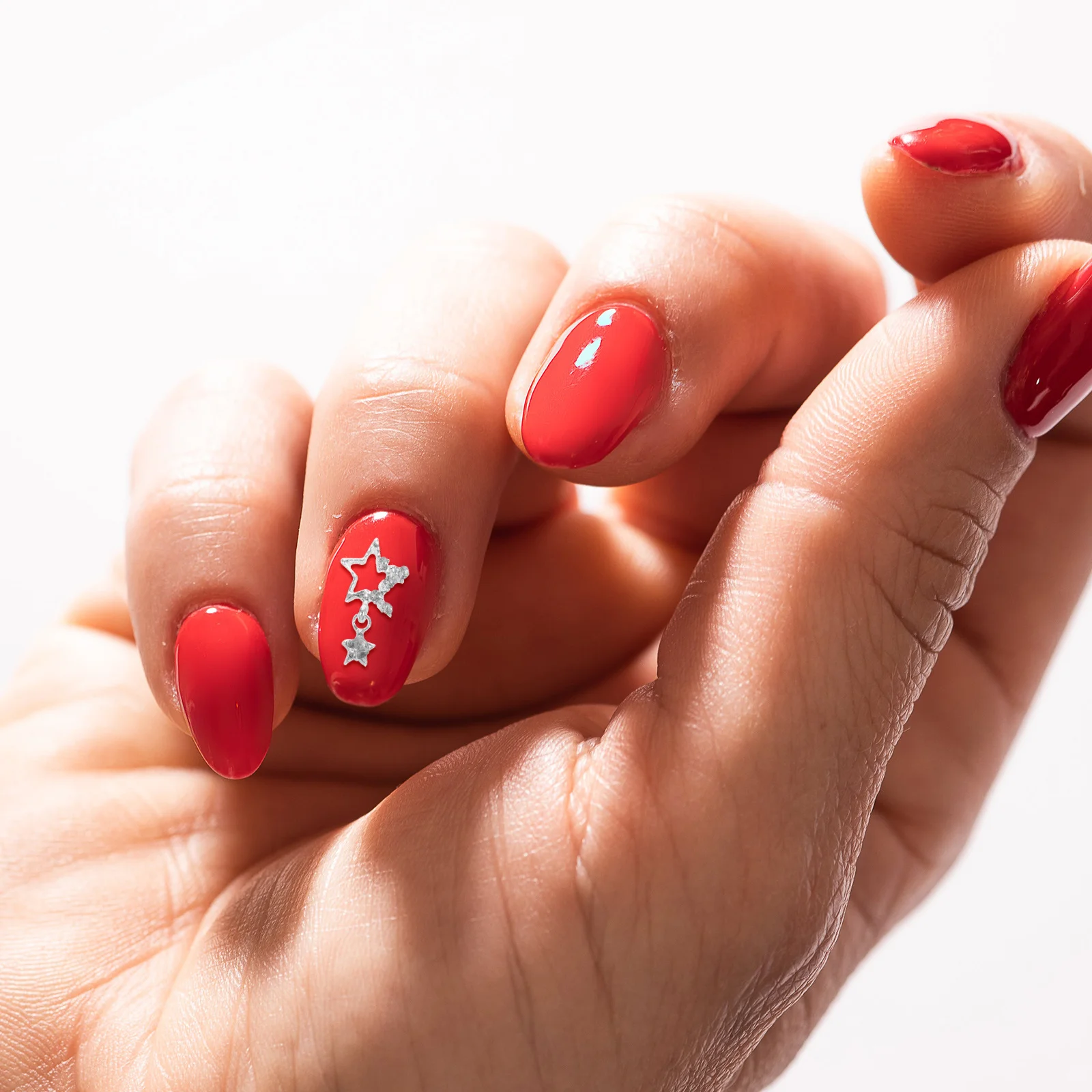 

20pcs Rhinestone Art Charms Zinc Alloy Star Gems For Acrylic Nails Bulk Nail Charms Fashionable Nail Jewelry Decor